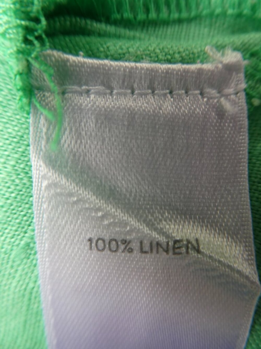 J Jill Love Linen Sheath Shirt Dress Vibrant Kelly Green Full Button Front Slits - Picture 8 of 9